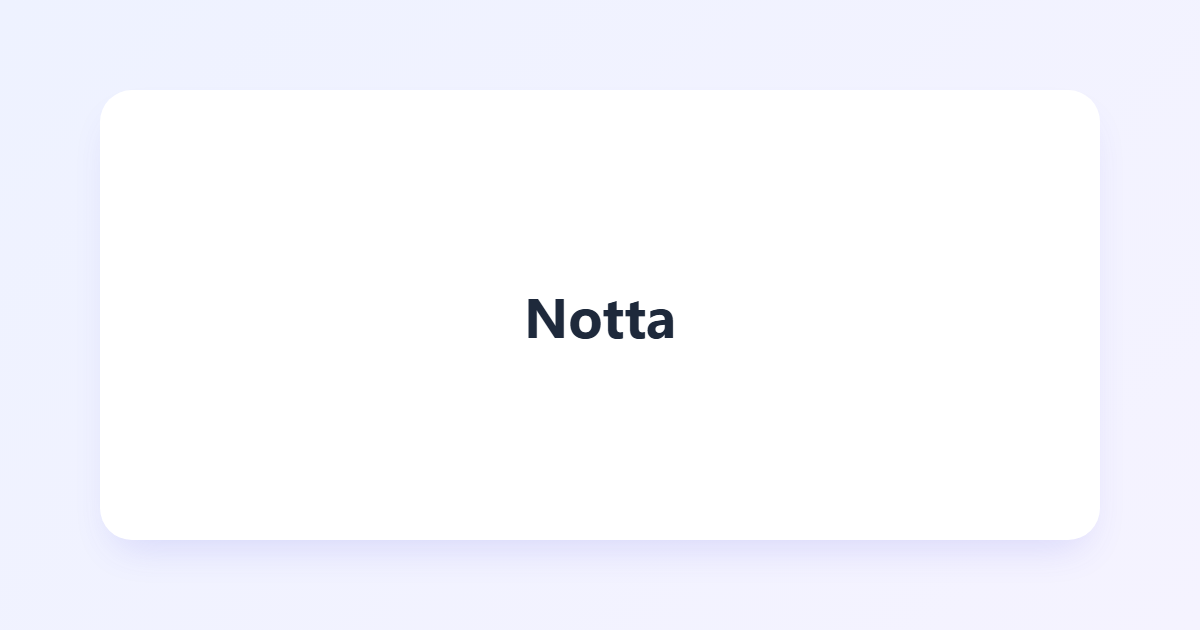 Notta
