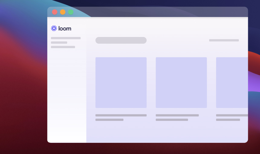 Loom Recording Interface