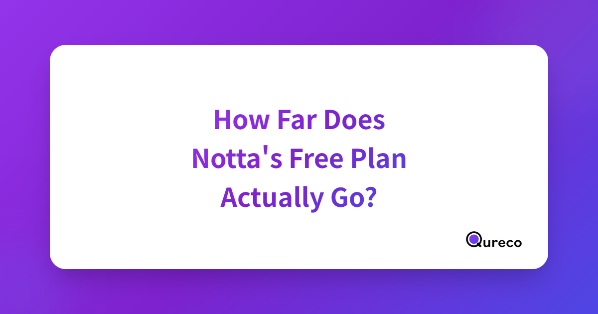 How Far Does Notta's Free Plan Actually Go? The 3-Minute Cap and What to Do About It