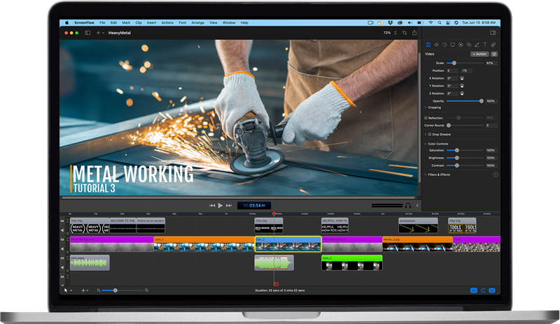 ScreenFlowの編集インターフェース